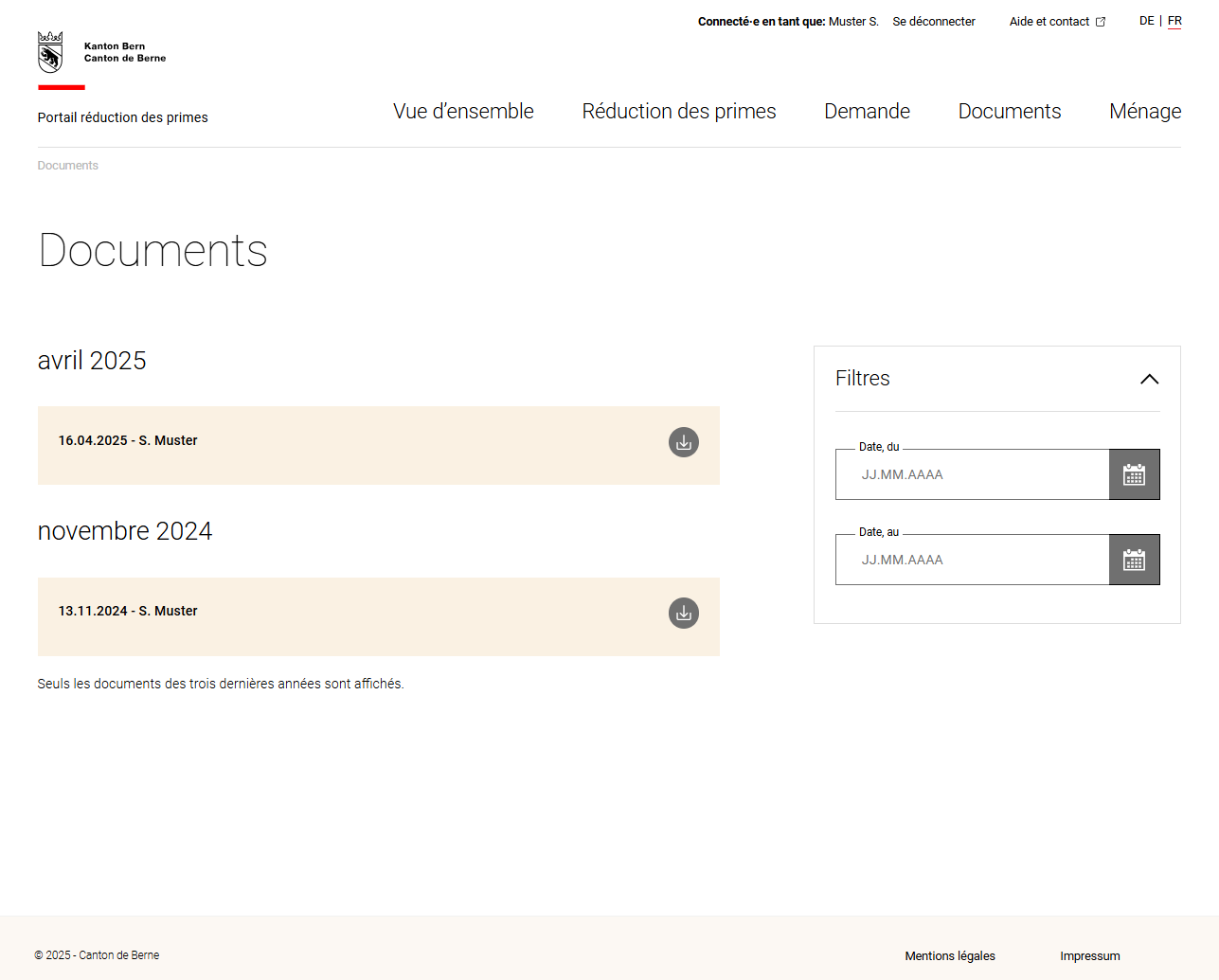 Dokumente herunterladen